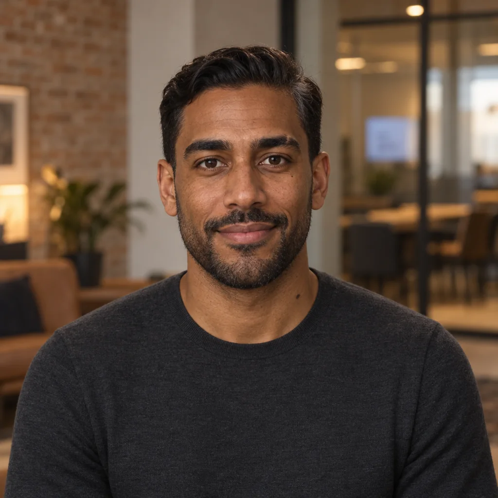 Rohan, a CueVue LiveRep presenter for local leads