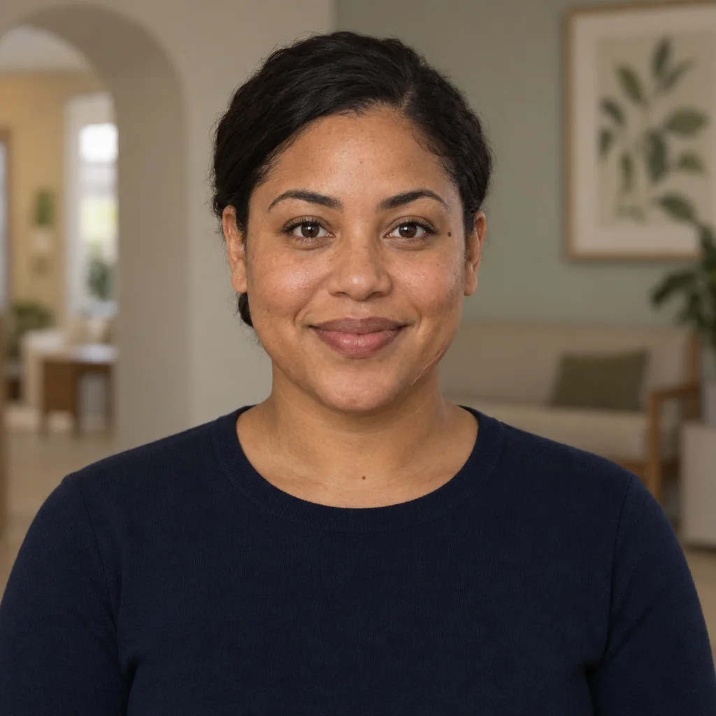 Marisol, a CueVue presenter portrait example