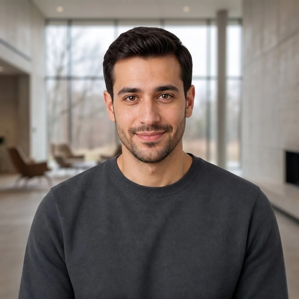 Samir, a CueVue LiveRep presenter for recruiting